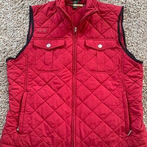 Lauren Ralph Lauren Red Quilted Vest